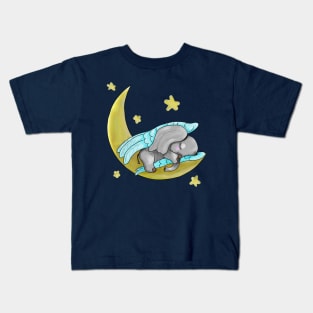 Sleeping baby elephant Kids T-Shirt
